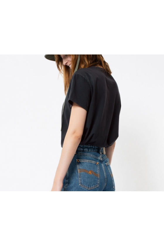 T-Shirt - Lisa Anthracite - Nudie Jeans