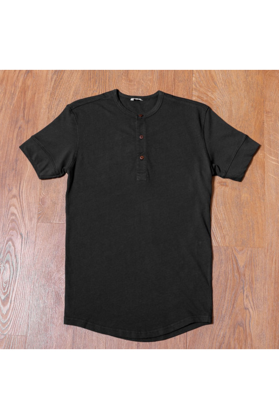 1927 Henley Shirt manches courtes faded black