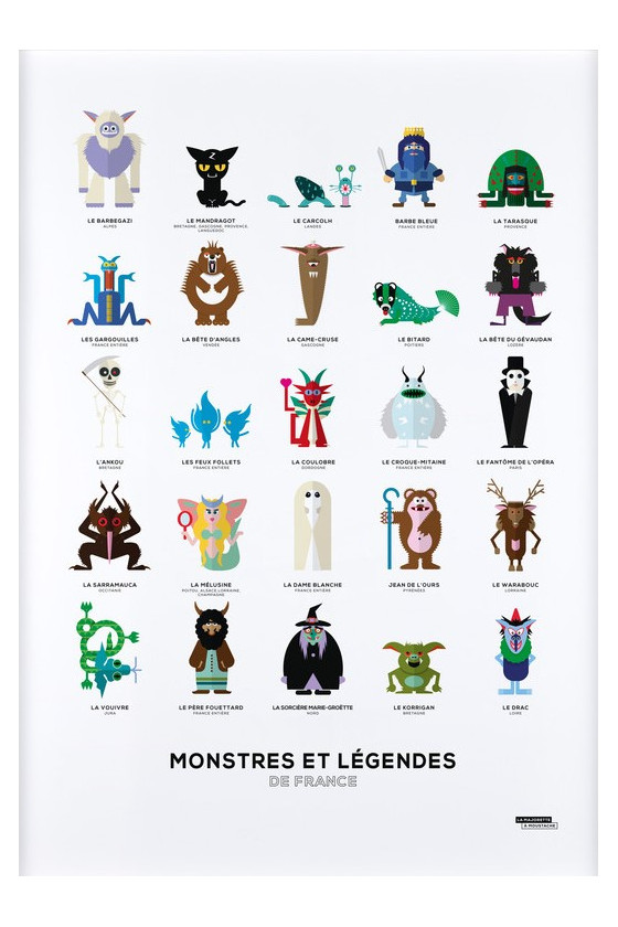 Affiche Monstres Et Légendes De France