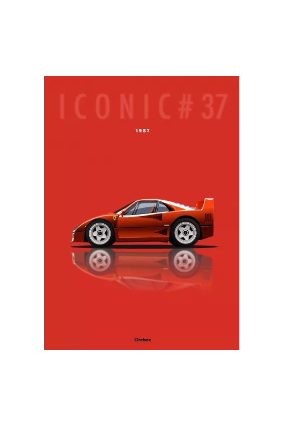 Affiche De La Ferrari F40