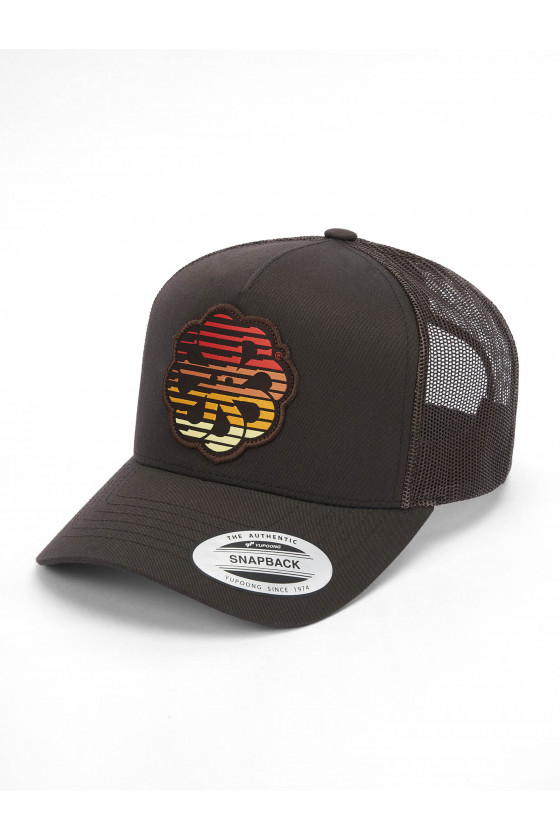 Casquette Flower Brown