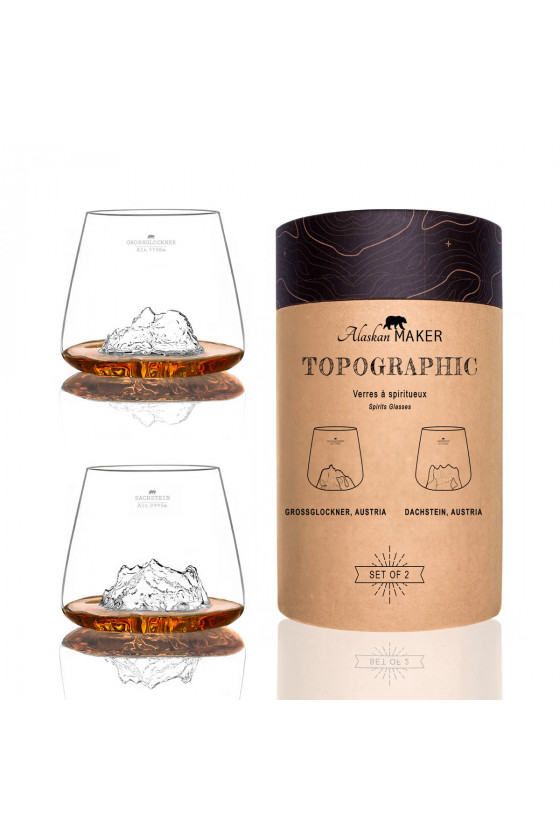 Set de 2 verres Topographic...